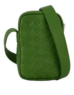 Bottega Veneta Intrecciato Phone Pouch, Leather, Green, MII, DB, 3*